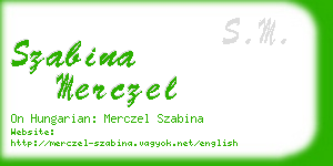 szabina merczel business card